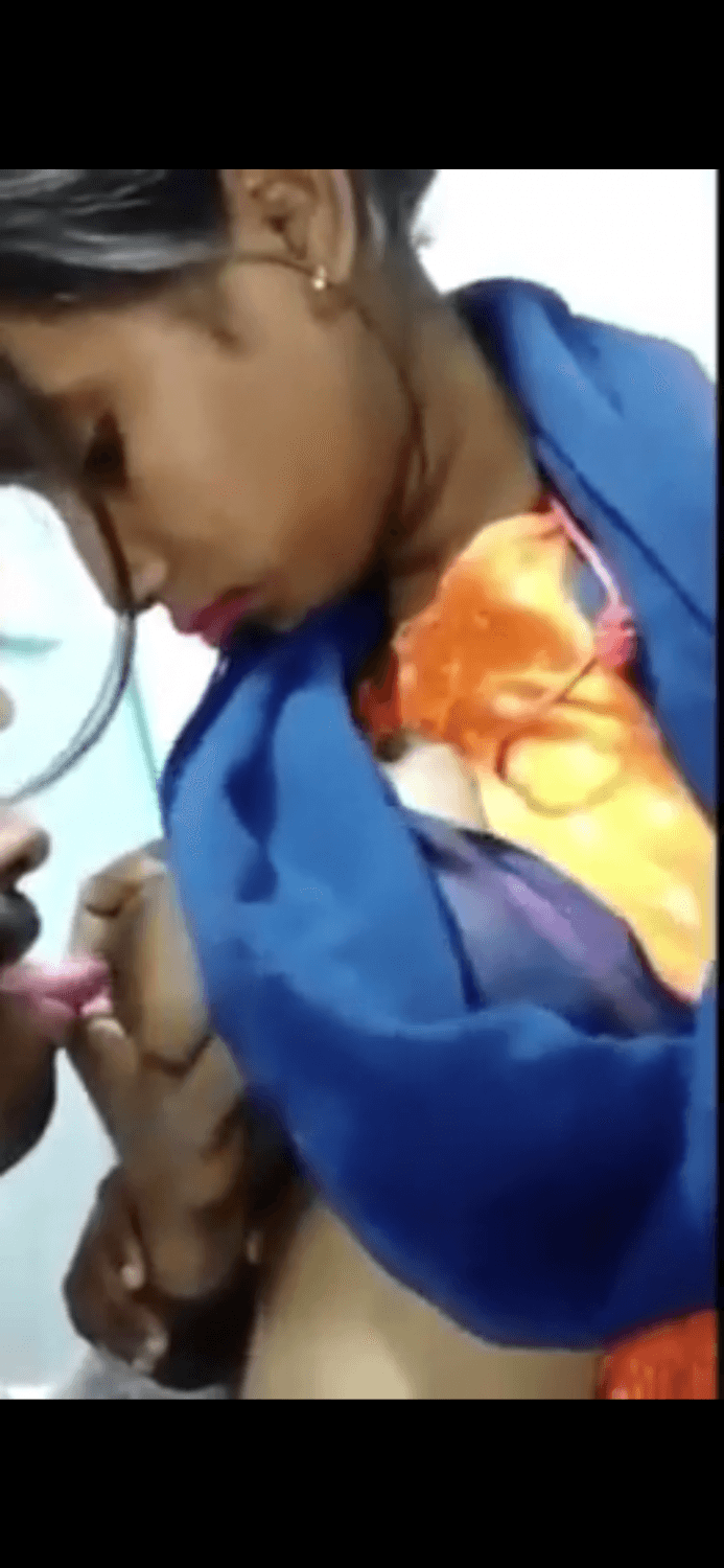 Old Indian doctor getting interrupted while licking on some great nipples.