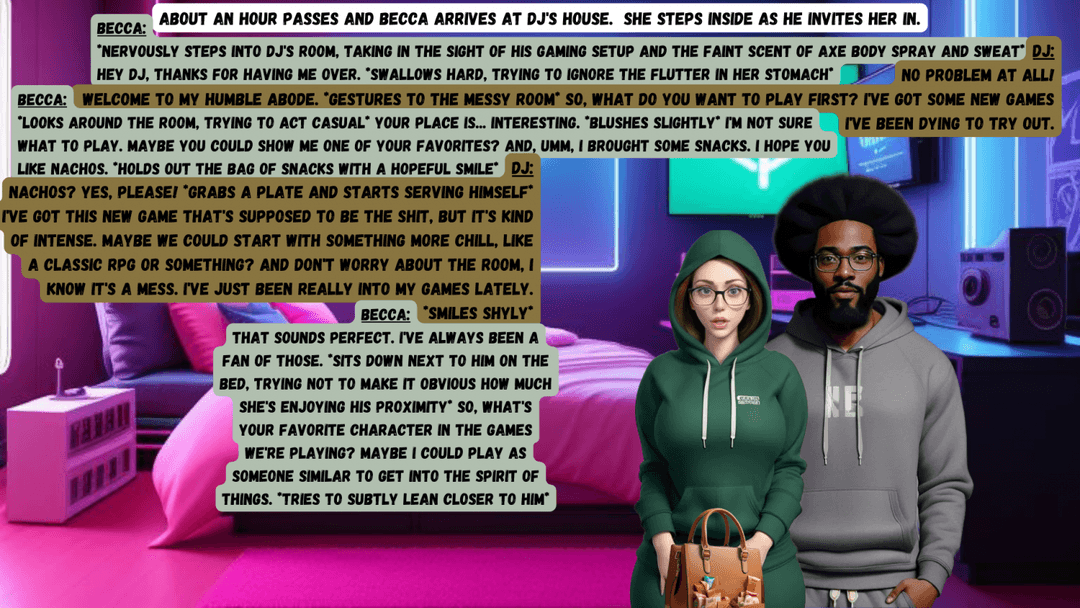 The Art Of Playing Spades 10: Good Advice (AI Art) [Becca 1, DJ 1, Trisha 2, Brooke 2]