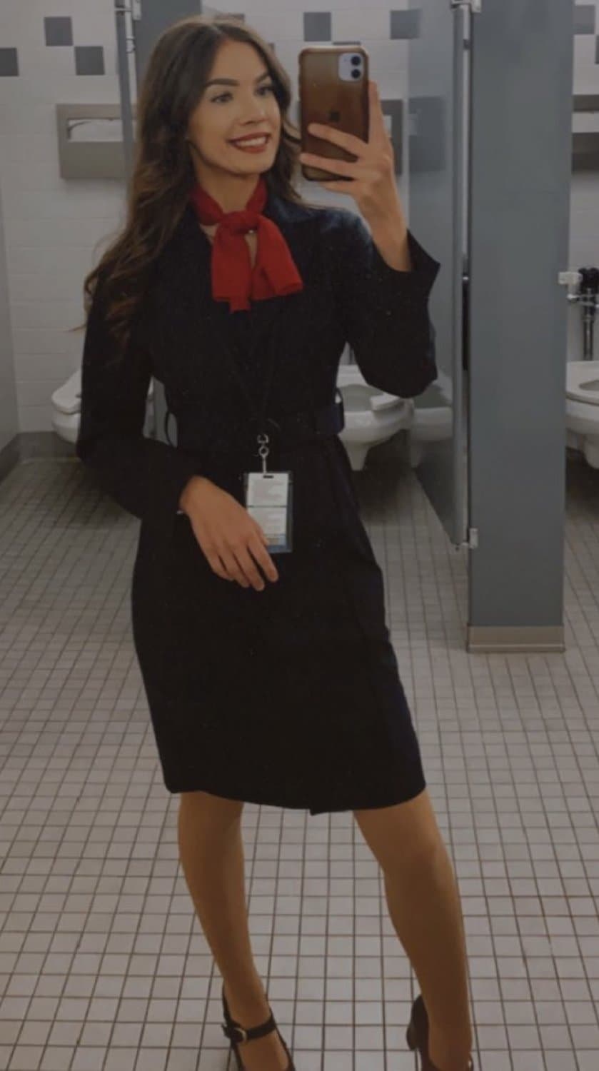 Click to view full size Hot little 25 year old Flight Attendant