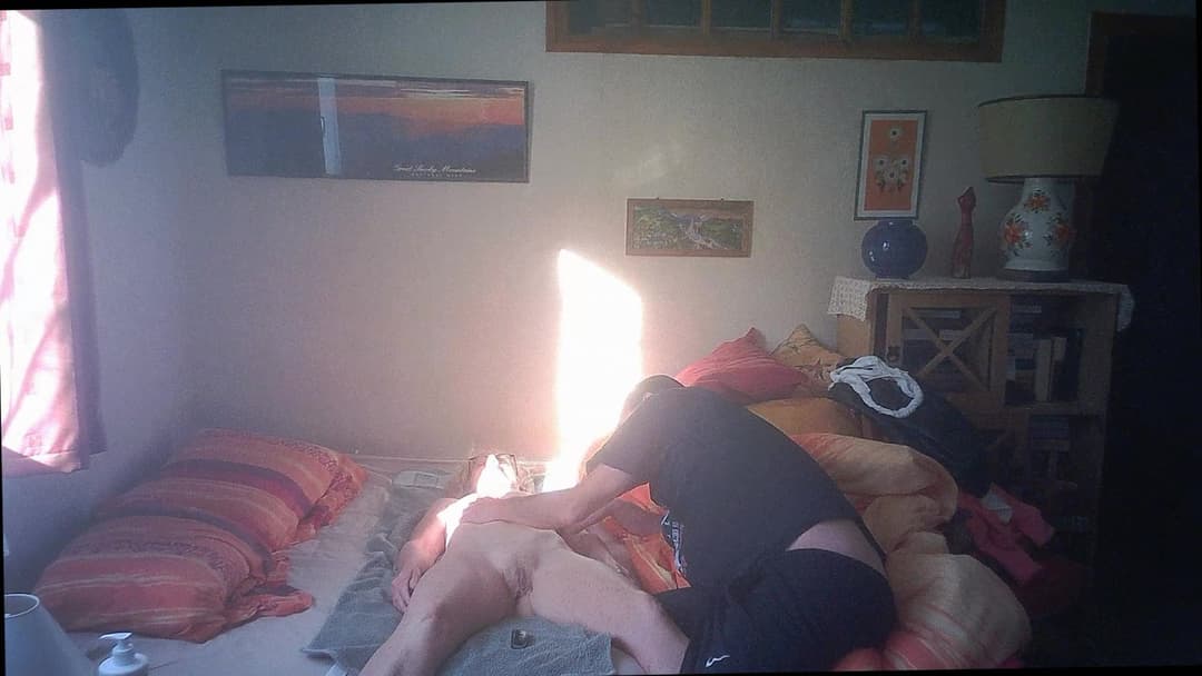 Mature Nurse Solange coming for massage and caught by  4 hidden cams !