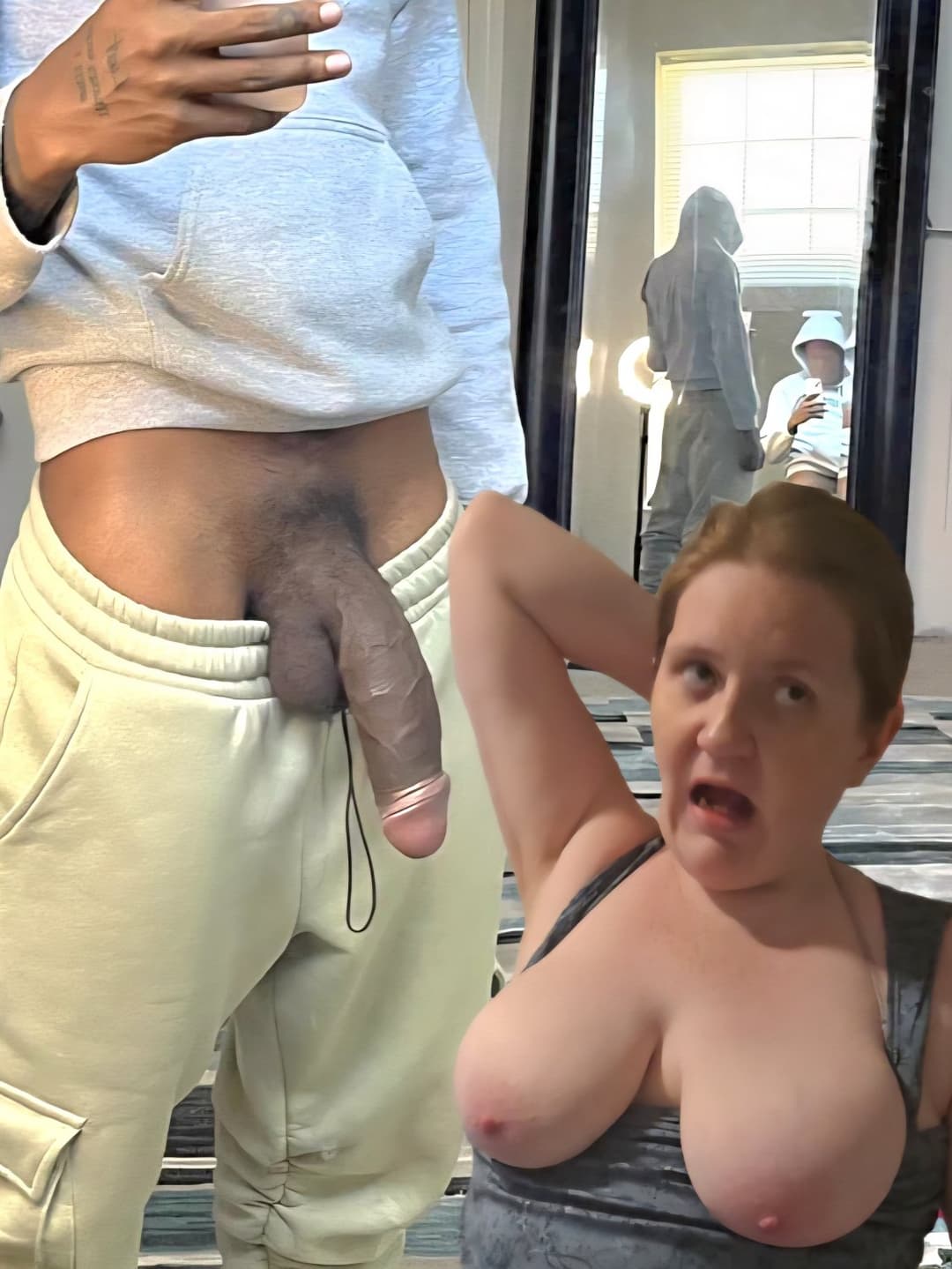 Wife niki loves black nigger thug cock in her pink Irish ginger pussy