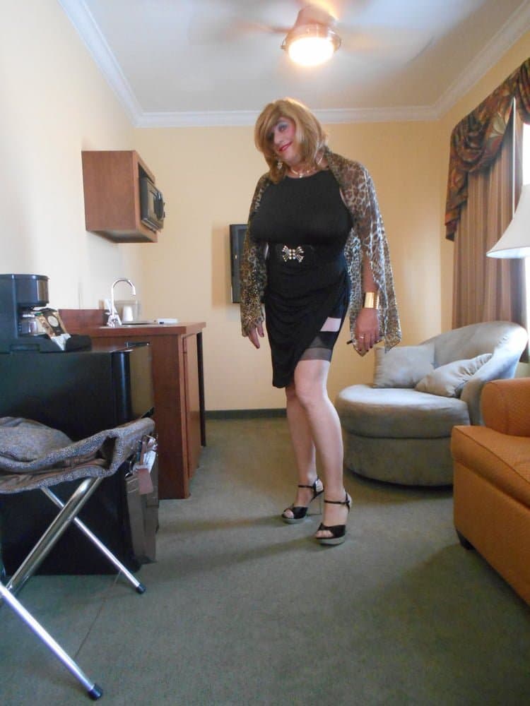 Sexy Sissy In Little Black Dress