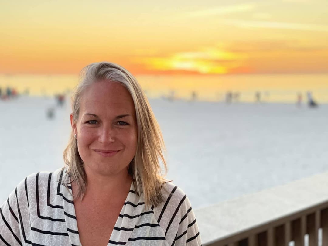 Christie gives the camera person a smirky look when she showed him her tits at mardi gras