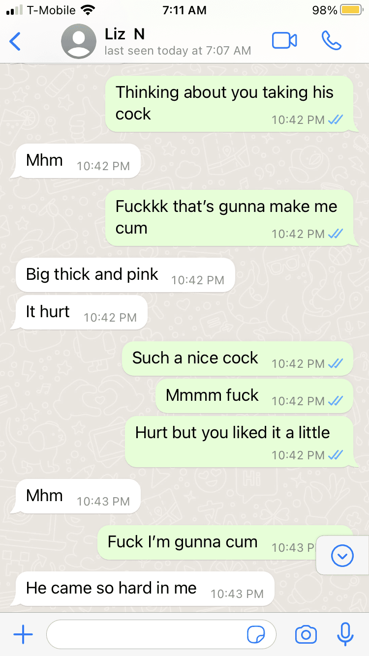 Married slut texts her lover after fucking her husband. Makes them both cum