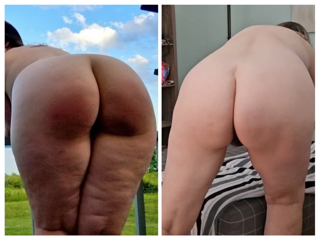 COLLAGE Side by Side Comparison Wife