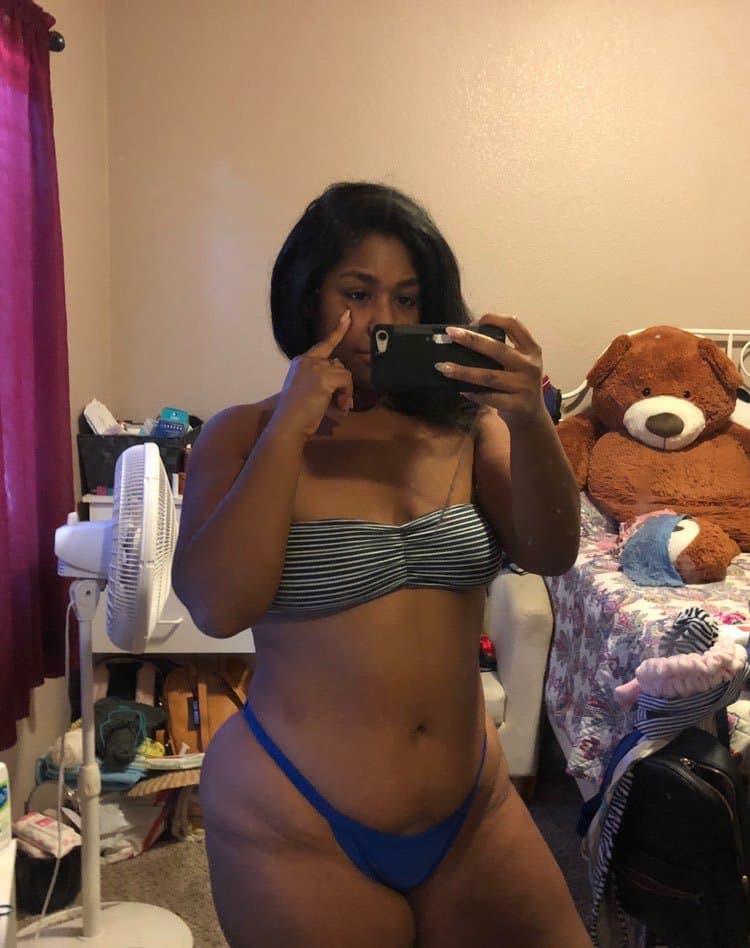 Thick Ebony bitch dress up