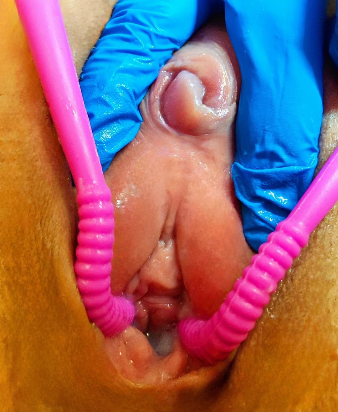 Click to view full size Charlotte spreading her meaty swollen pussy hole. Her KIK: LickMySwollenPus