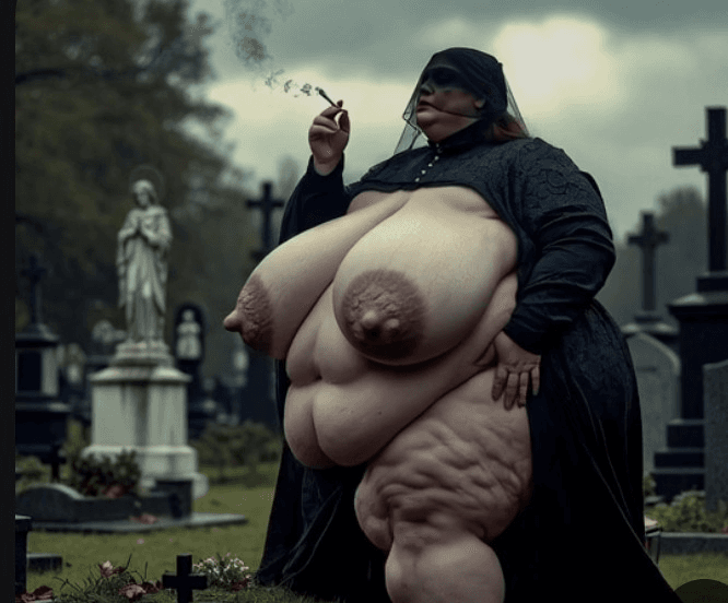 Several fat cemetery Queens to worship .. with several hidden goodies