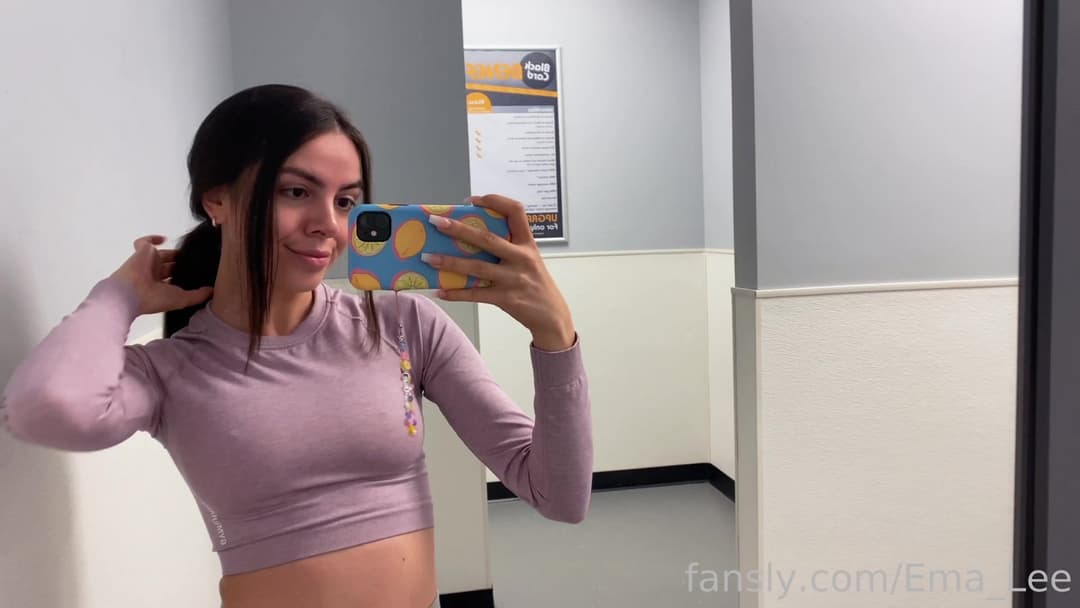 Hot Teen AssFucked in Gym Bathroom Then Walks Out With Facial