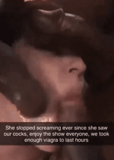 Girlfriend gets bbc gangbanged and sends video to bf