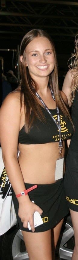 Barstool bimbo & former ESPN hottie proudly gets wet, wild, & topless at spring break