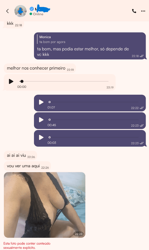 Coroa 57 anos mandou nude pro Chad