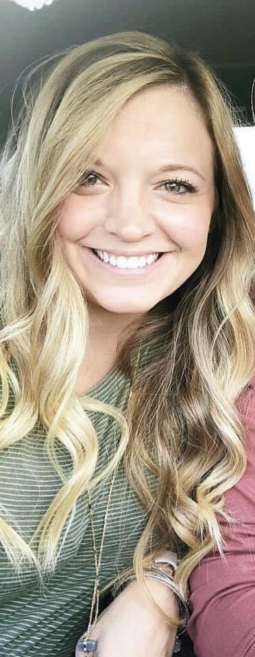 Hottie Macy happily does some topless jumping jacks backstage at the club