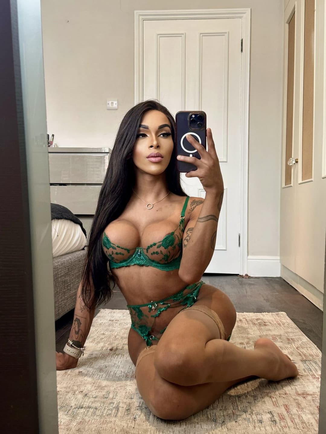 Esther Meirelles beautiful Brazilian trans woman with a giant cock