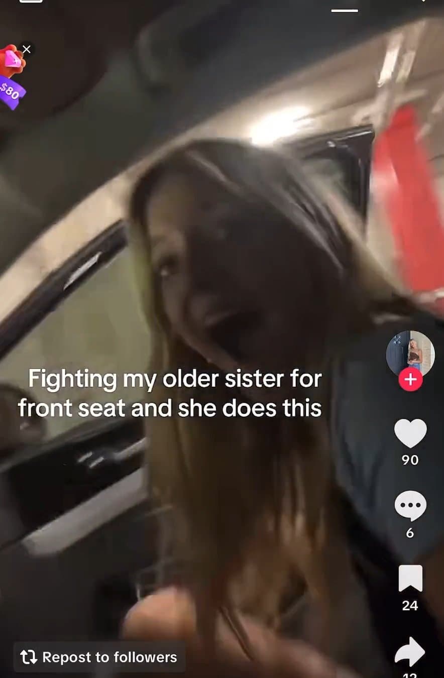 prank- sister pantsed tiktok