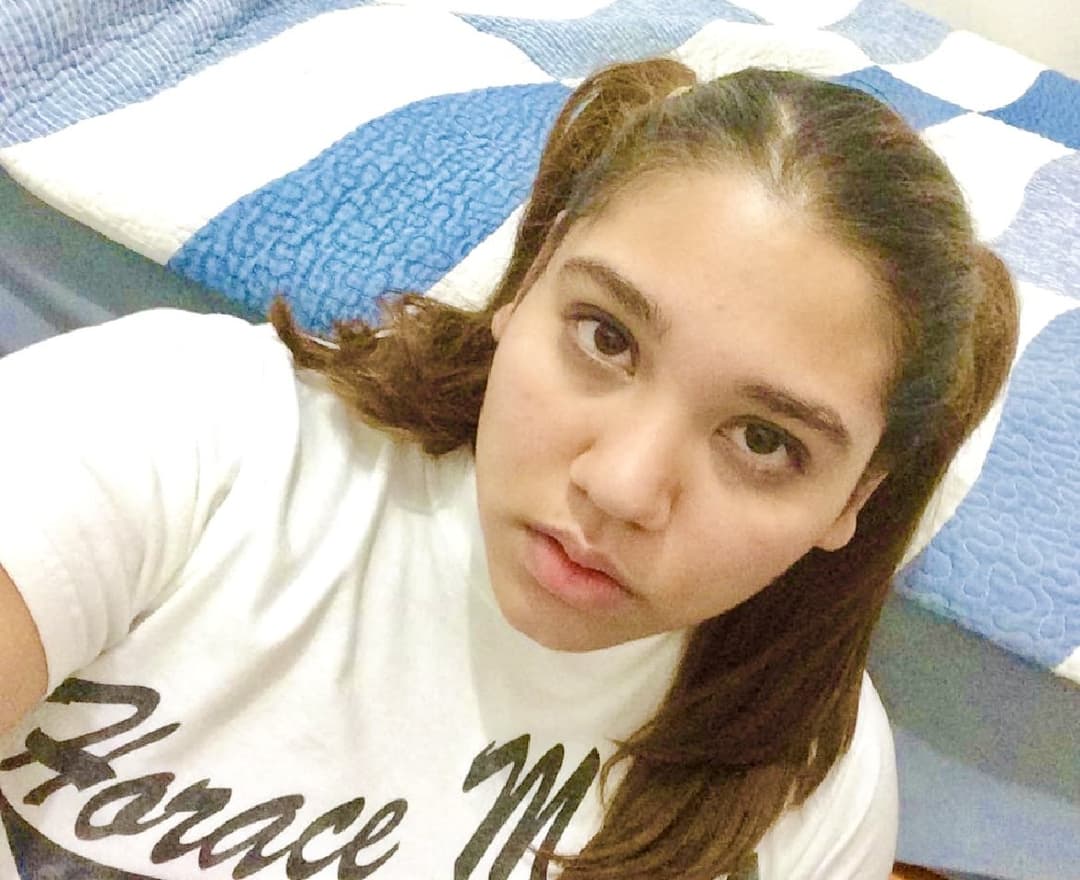 Latina cutie with big areolas