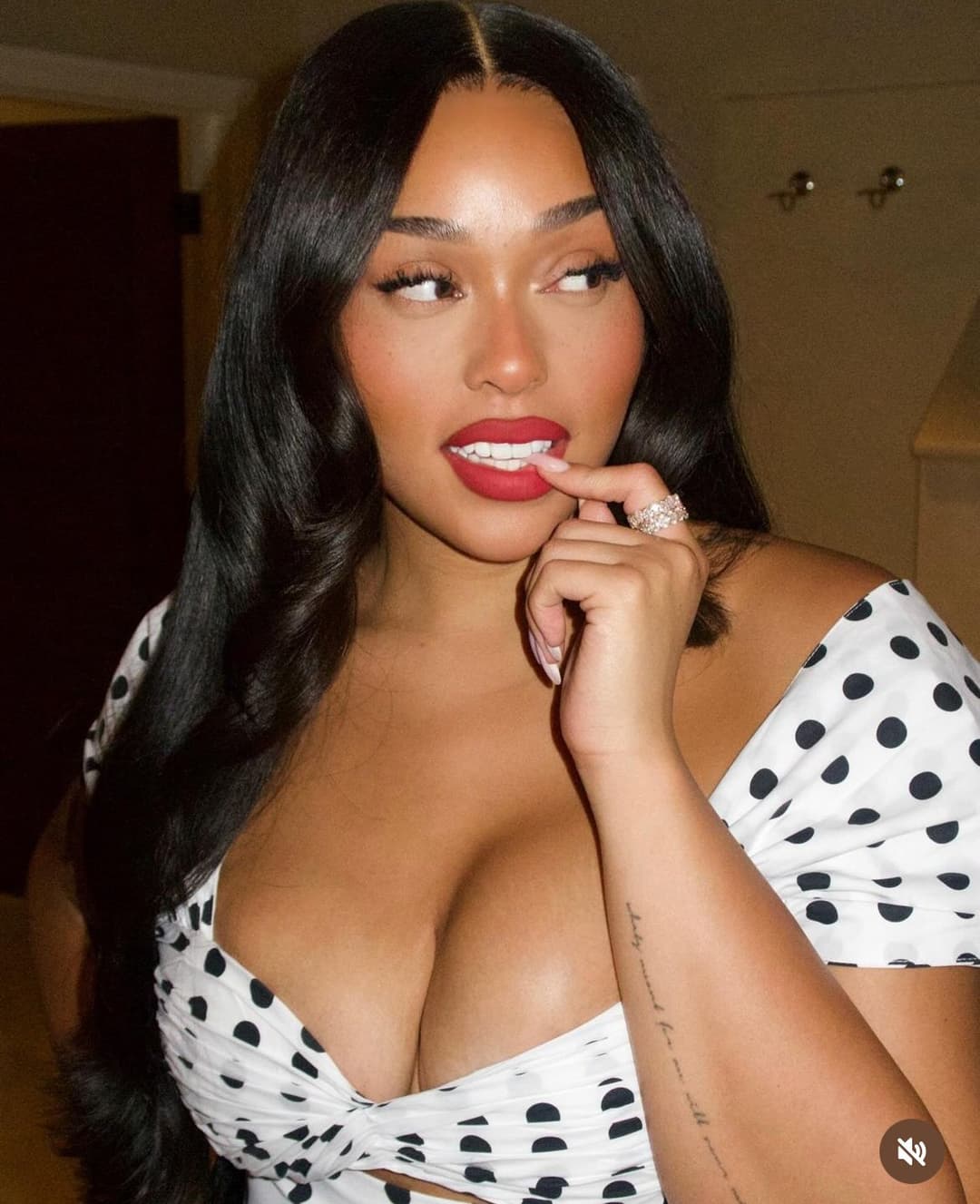 Jordyn Woods & her saggy nıġġėr tits are today’s celeb Titty Tuesday slut