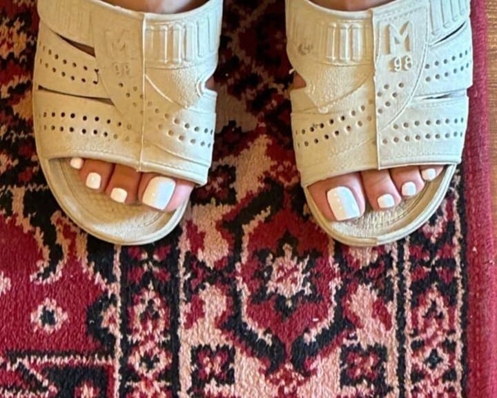 Sexy glamour feet pedicure woman