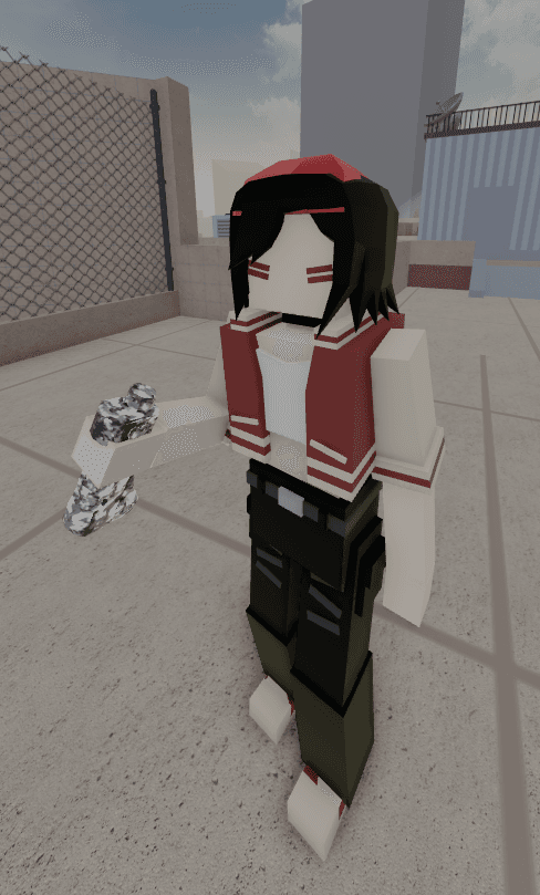 Roblox bad business punk business girl roll up sleeves and boobs