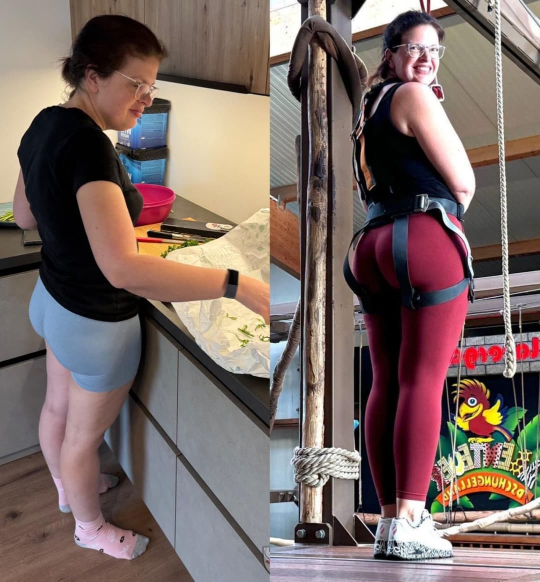 Big ass milf in gym leggings