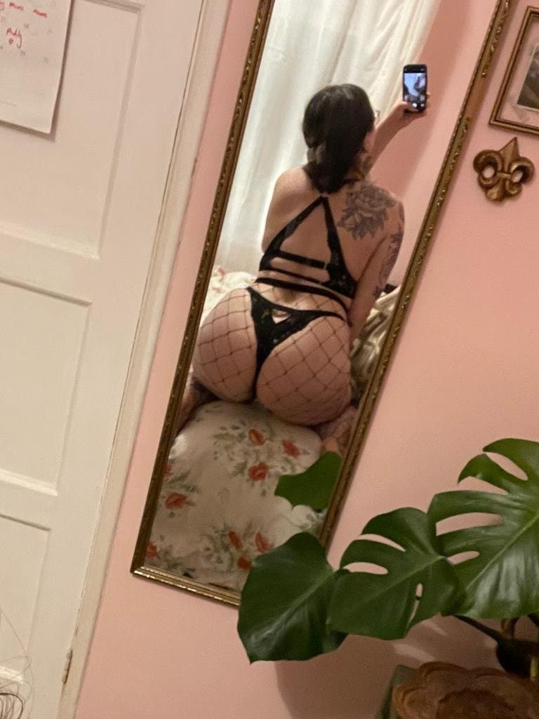 Black lingerie slut