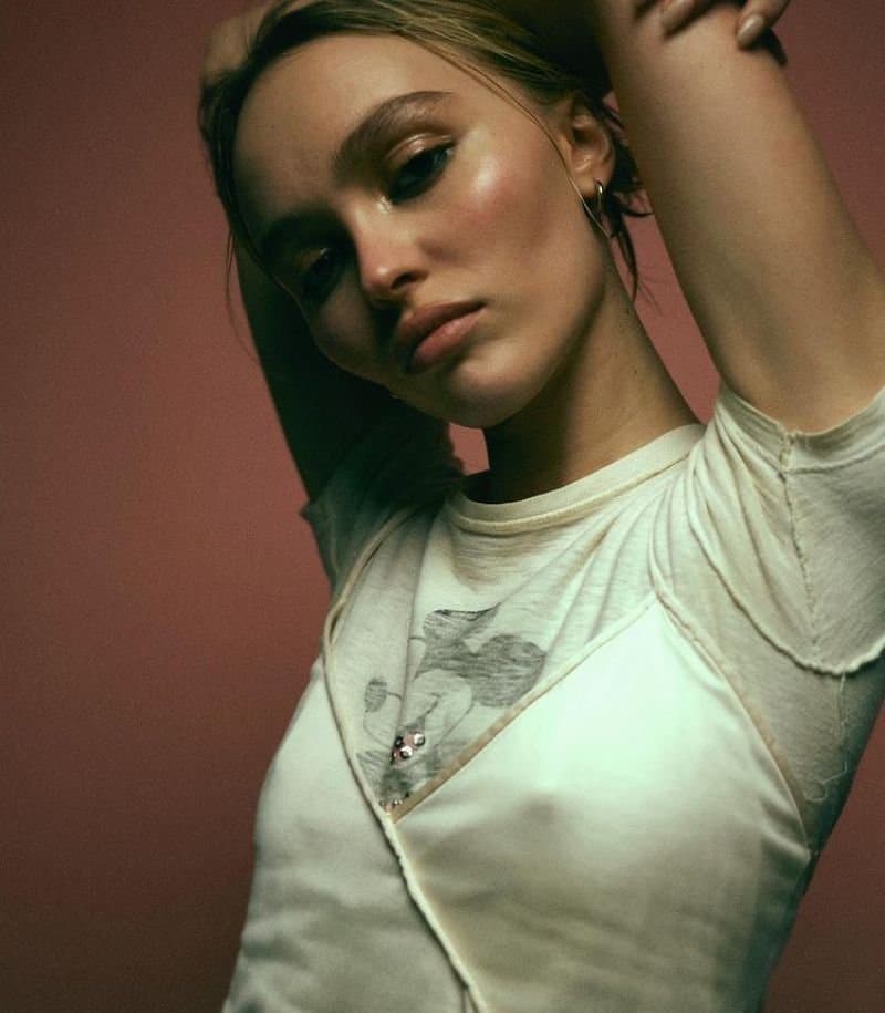 Lily-Rose Depp Such A Beautiful Slut!! How I love To Suck On Those Hard Nipples Of Hers ????