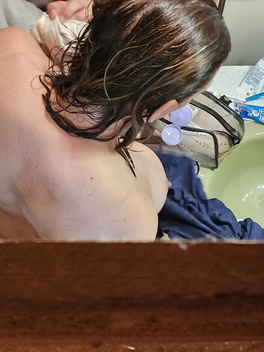 Milf Cousin Spied After Shower 01