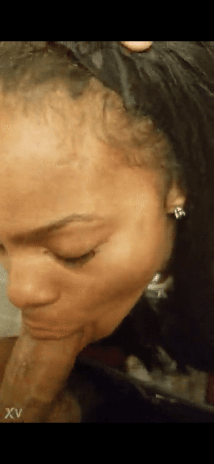 Black Thot blows cock and swallows In the bathroom