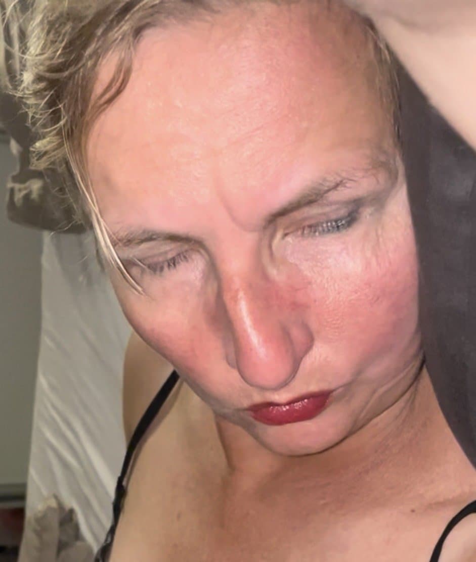 Dildoing & facialized slutwife pt1