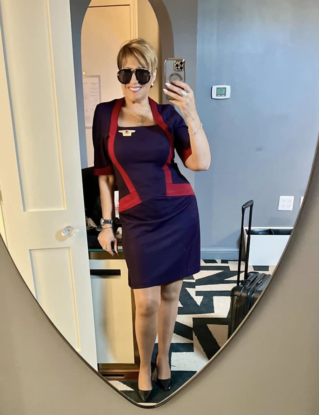 Thick Gilf flight attendant 3