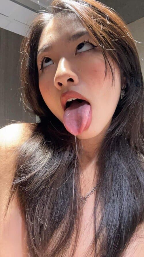 Asian Teen Cumslut Jeanne Nguyen Goon and Cum PMV! Mouth Wide Open! Texas Tech University Slut