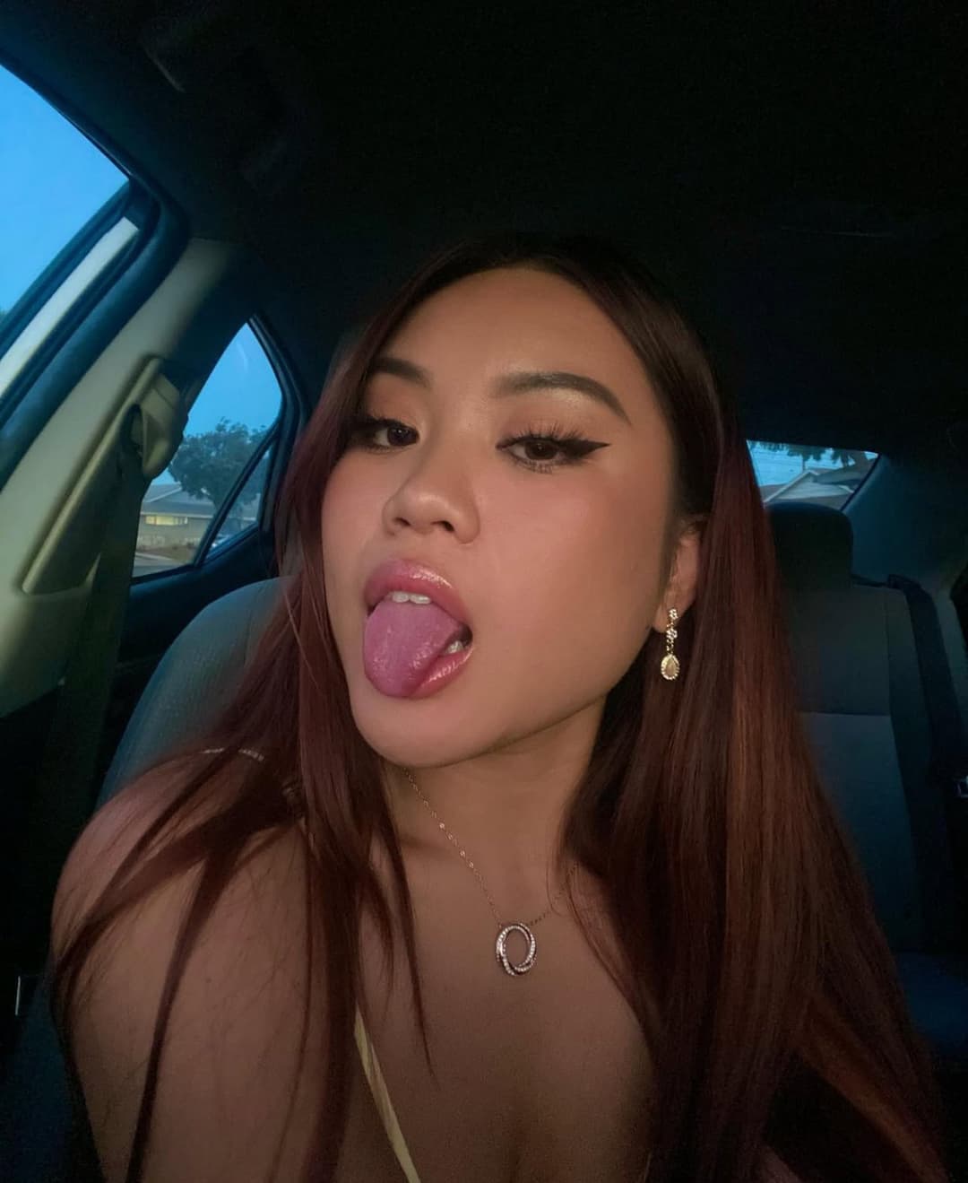College Asian Abg Girlfriend Car Blowjob & Riding Leaked
