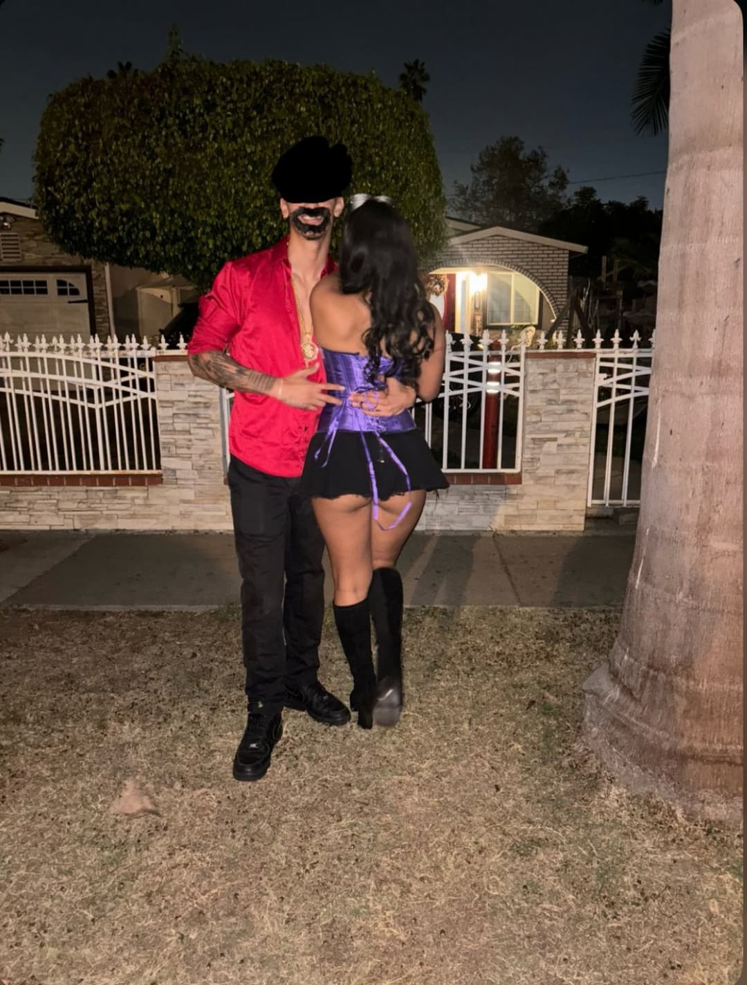 We got horny after the hallowed party.. teen Latina gets exposed by cuck boyfriend