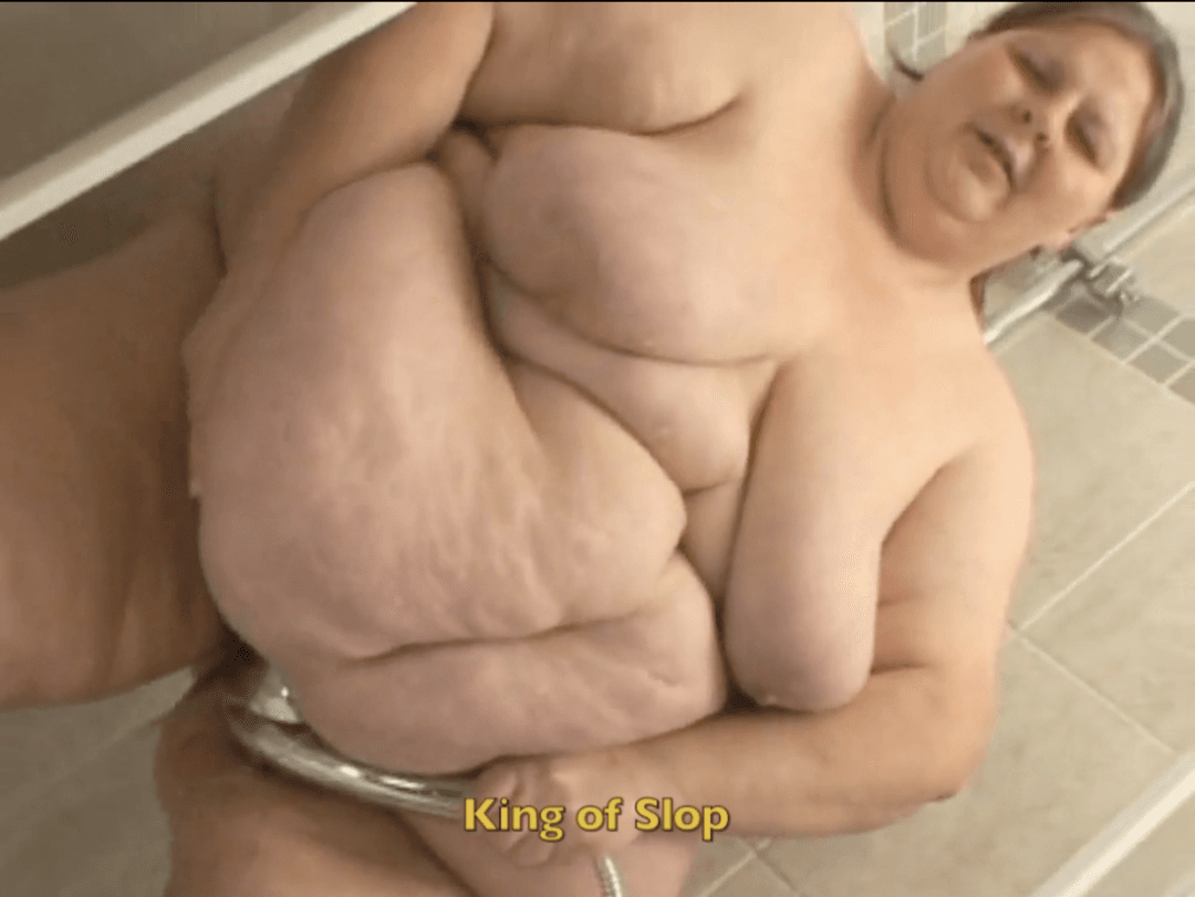 Big Sloppy SSBBW With Huge Belly Showers