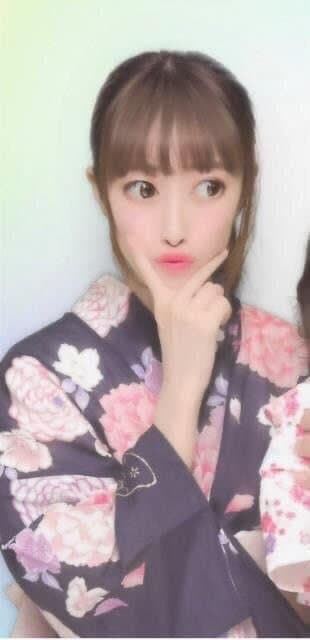 Pretty Japanese girl with glasses