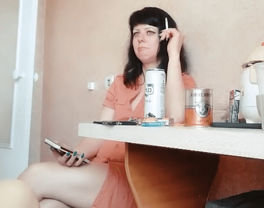 Two Man Fucked Horny Brunette Russian Escort / AMWF / Hooker / Prostitute