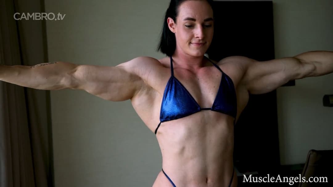 Mrs Kolly, no judge can watch her big muscles without ejaculating
