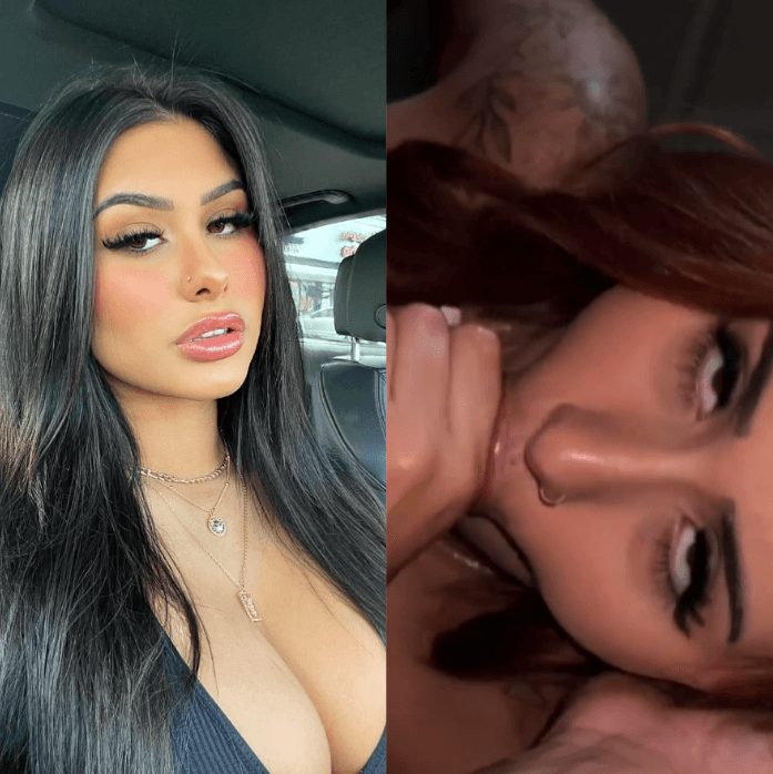 Thick Teen Latina Sucks Big Dick And Receives Facial - Blowjob, Teen, Big tits, money shot,