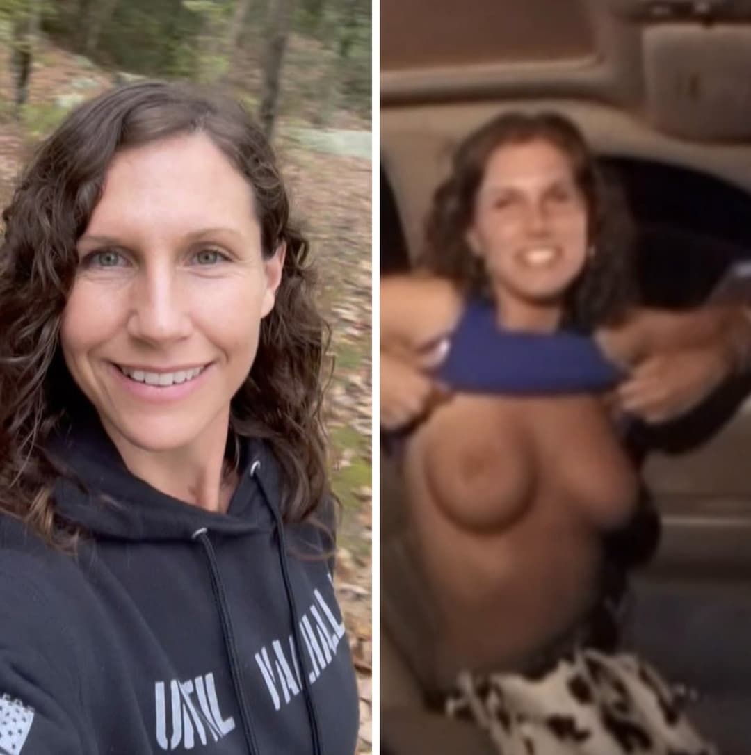 Not great quality, but we get a quick flash of Christie’s tan titties on spring break