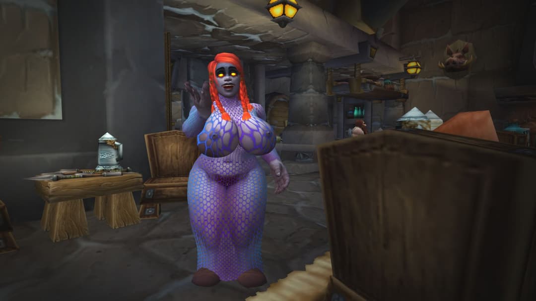 Have a drink with the dark iron dwarf slut!