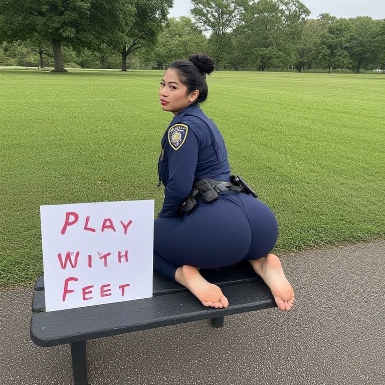 Asian officers want their fleshy soles messed with