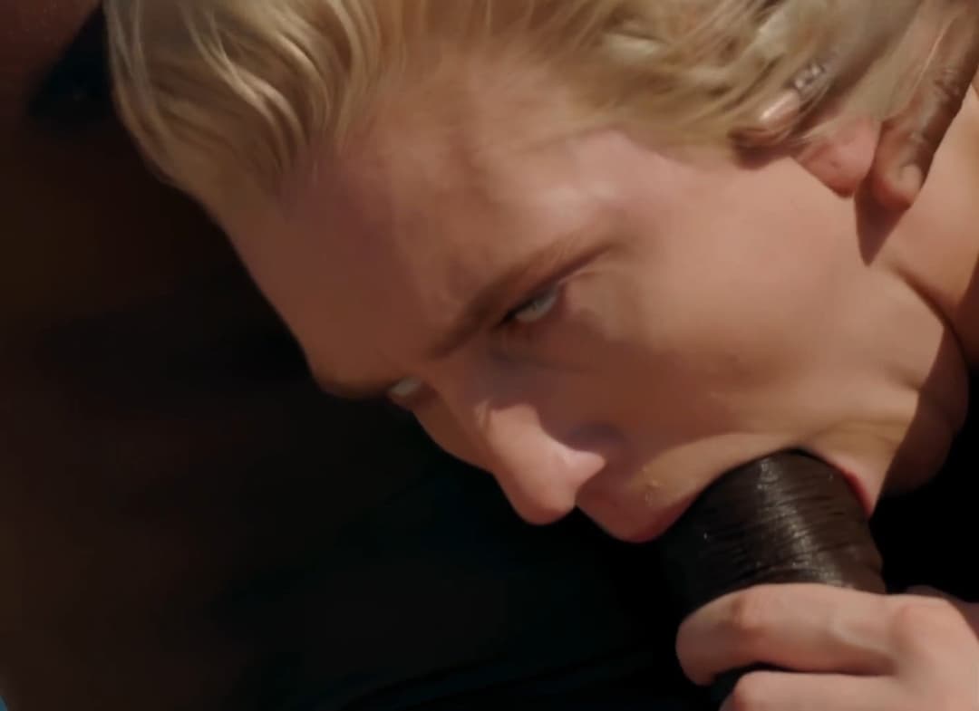 Kendra Sunderland is nearly choked on a BBC