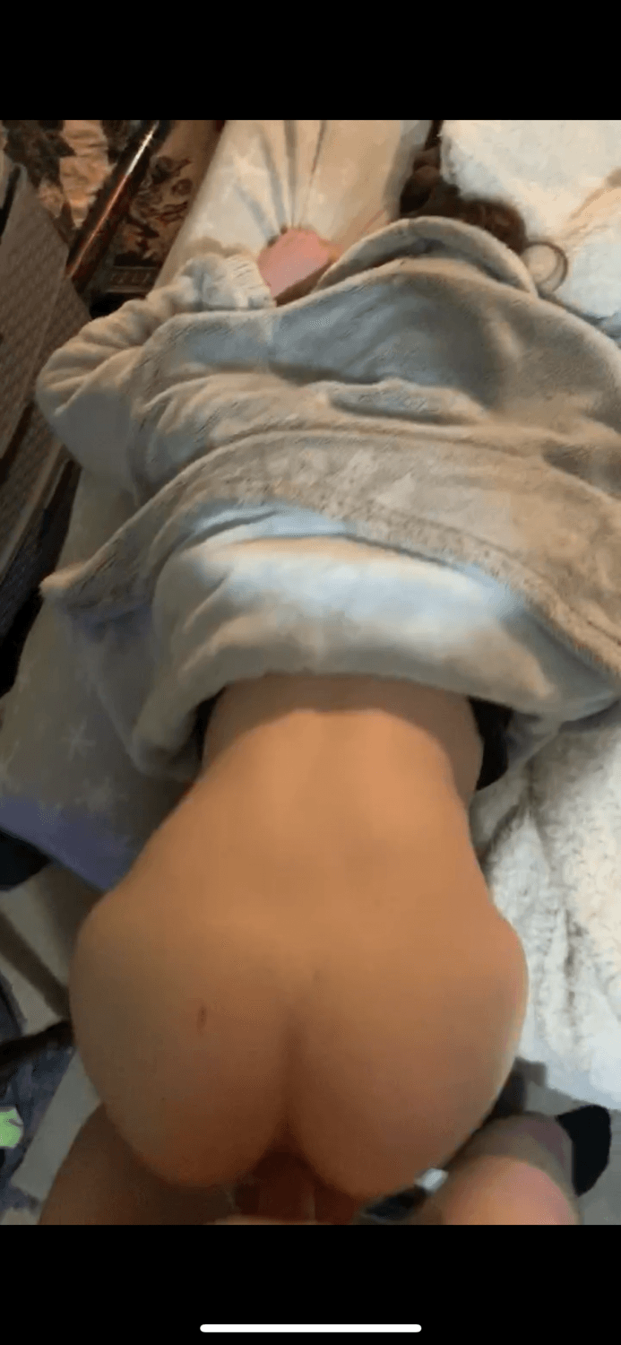 Sexy petite slut bent over and fucked after doing line of meth off her ass