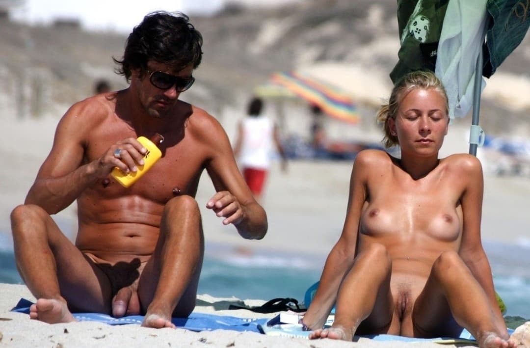 Naked couples outdoors 7