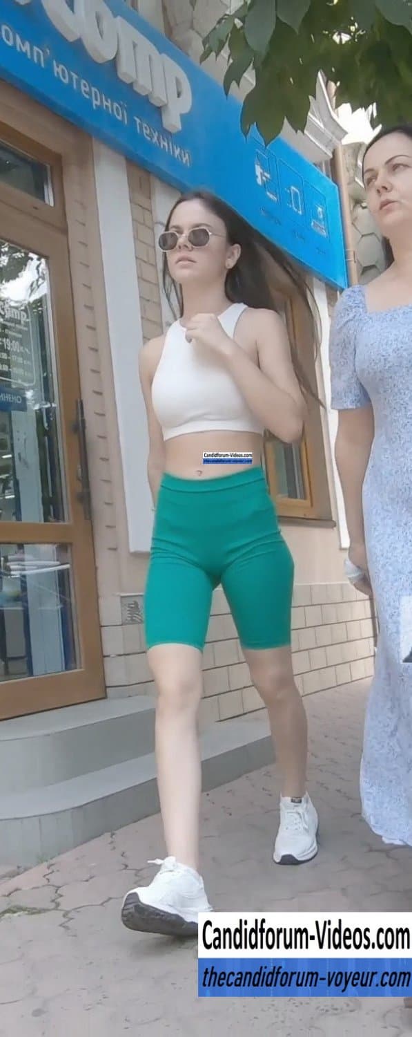 Cheeky Cheeky Shorts.. Young Teen With Bubble Assss Wearing Cheeky Shorts AND Other Candids...