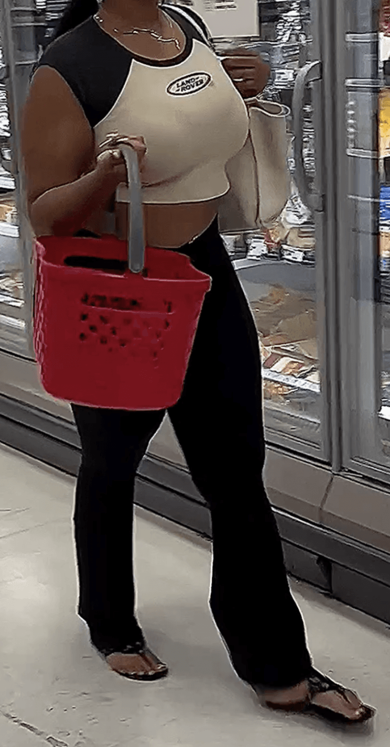 crop top and flares, bouncing everywhere