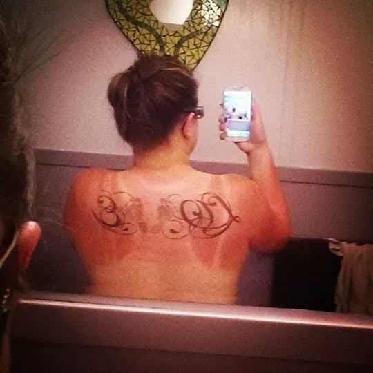 Hot blonde milf Katie totally naked!