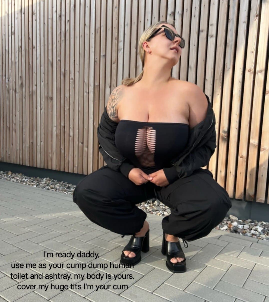 Making captions for this filthy whore is so much fun