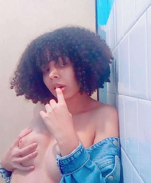 Sexy curly hair girl