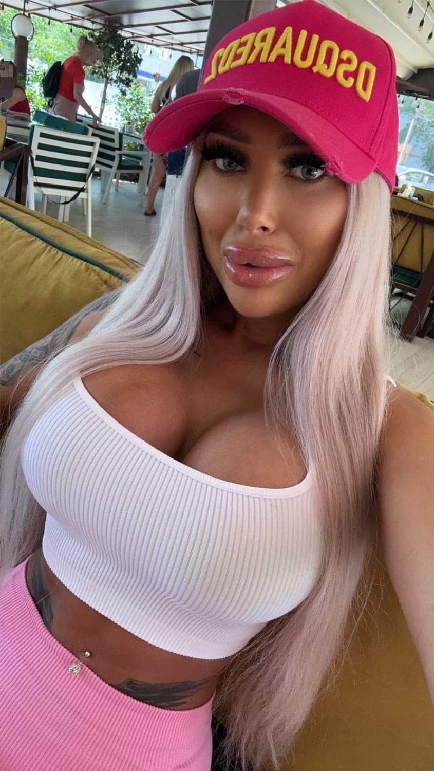 Romanian silicone bimbo Roxana Bambo / Barbiebambo big fake tits big fake lips #21